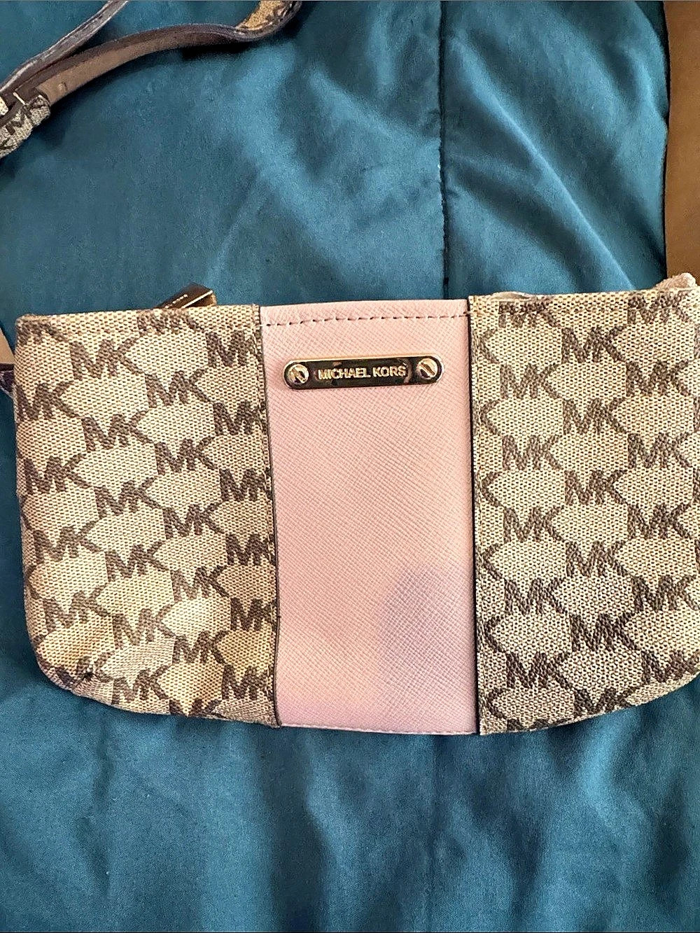 Michael Kors Color Block Fanny pack in Pink & Brown